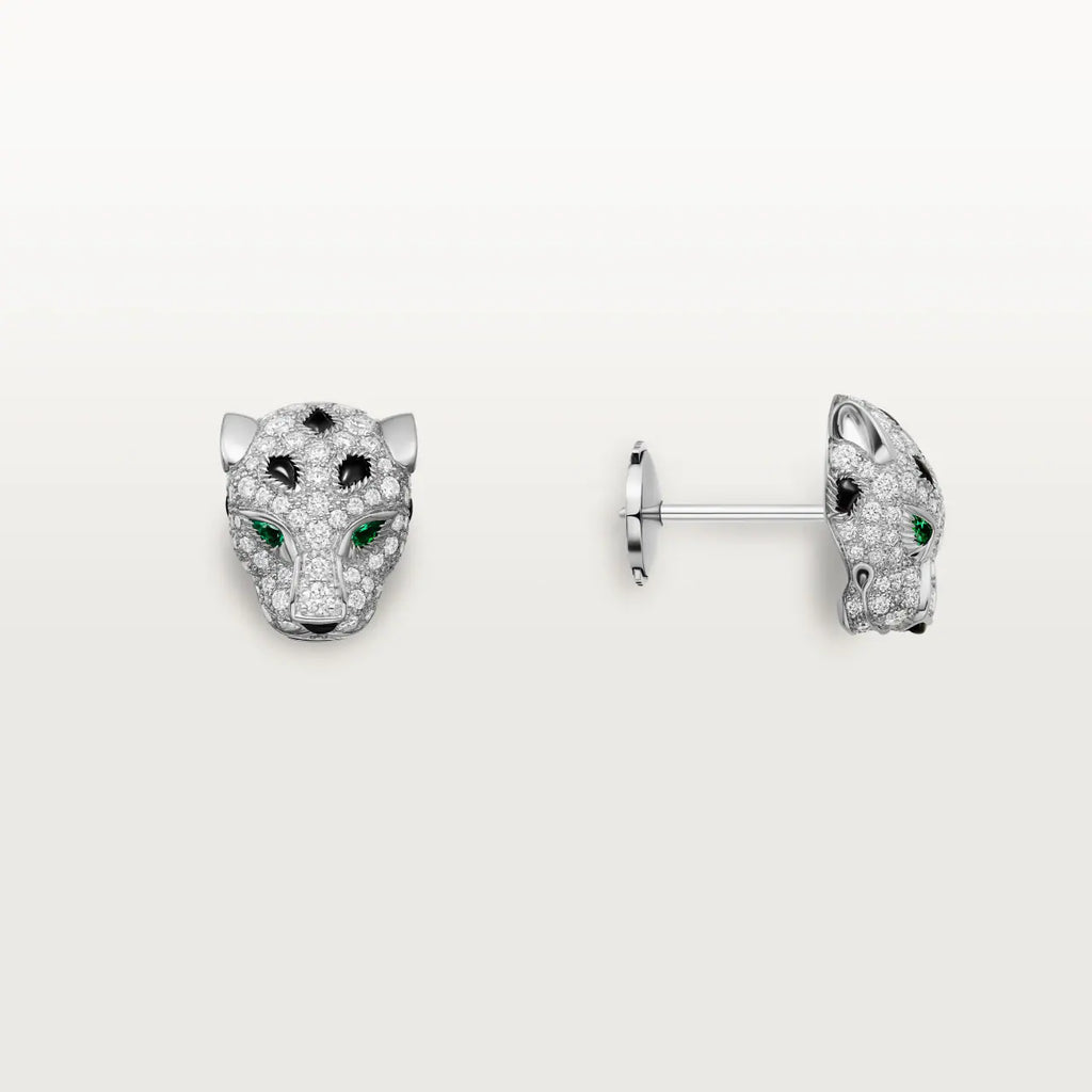 BOUCLES D’OREILLES CARTIER PANTHÈRE PAVÉ N