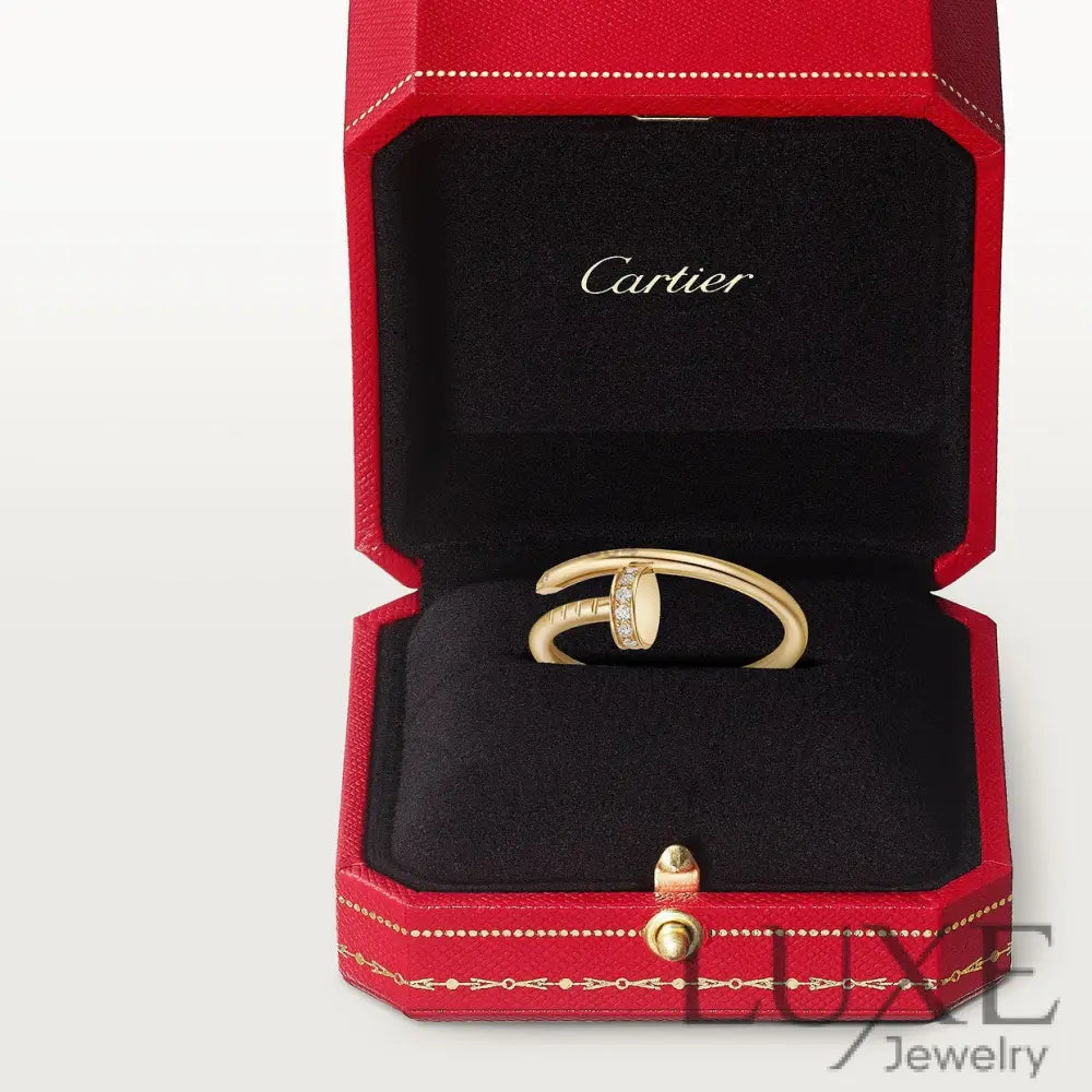 BAGUE CARTIER JUSTE UN CLOU MODÈLE CLASSIQUE DIAMANTS GOLD bague