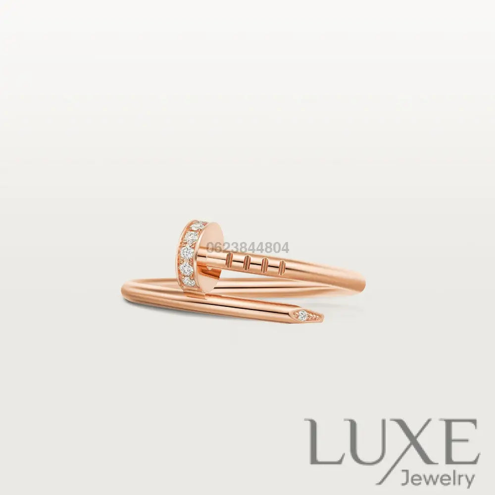BAGUE CARTIER JUSTE UN CLOU PETIT MODÈLE DIAMANTS ROSE GOLD bague