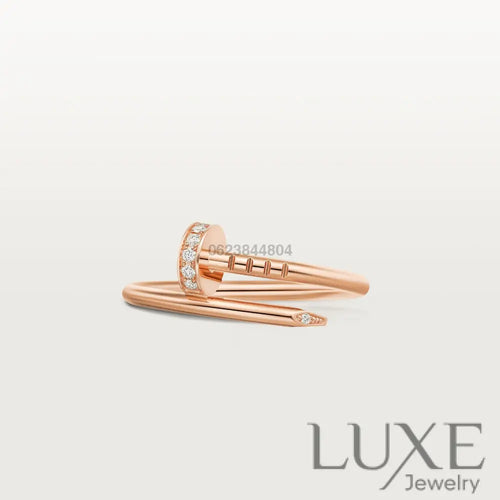 BAGUE CARTIER JUSTE UN CLOU PETIT MODÈLE DIAMANTS ROSE GOLD bague