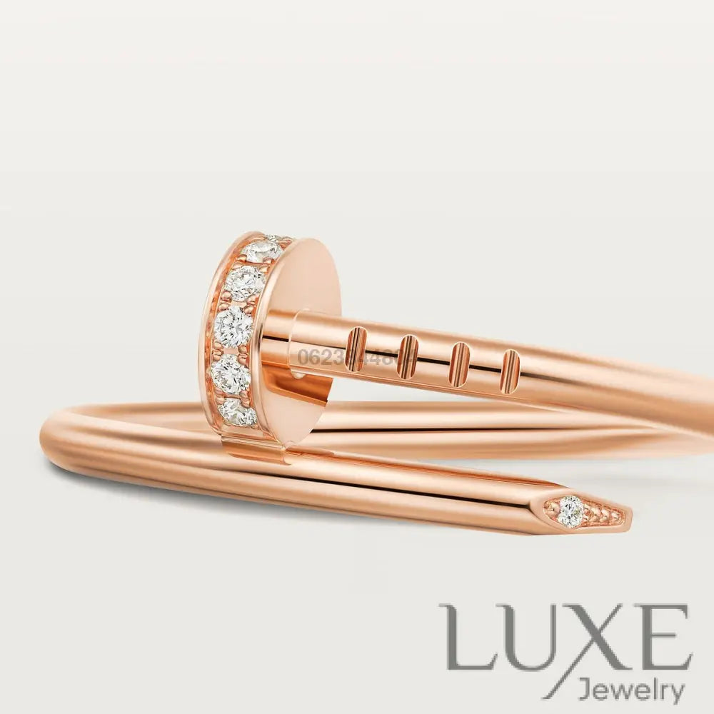 BAGUE CARTIER JUSTE UN CLOU PETIT MODÈLE DIAMANTS ROSE GOLD bague