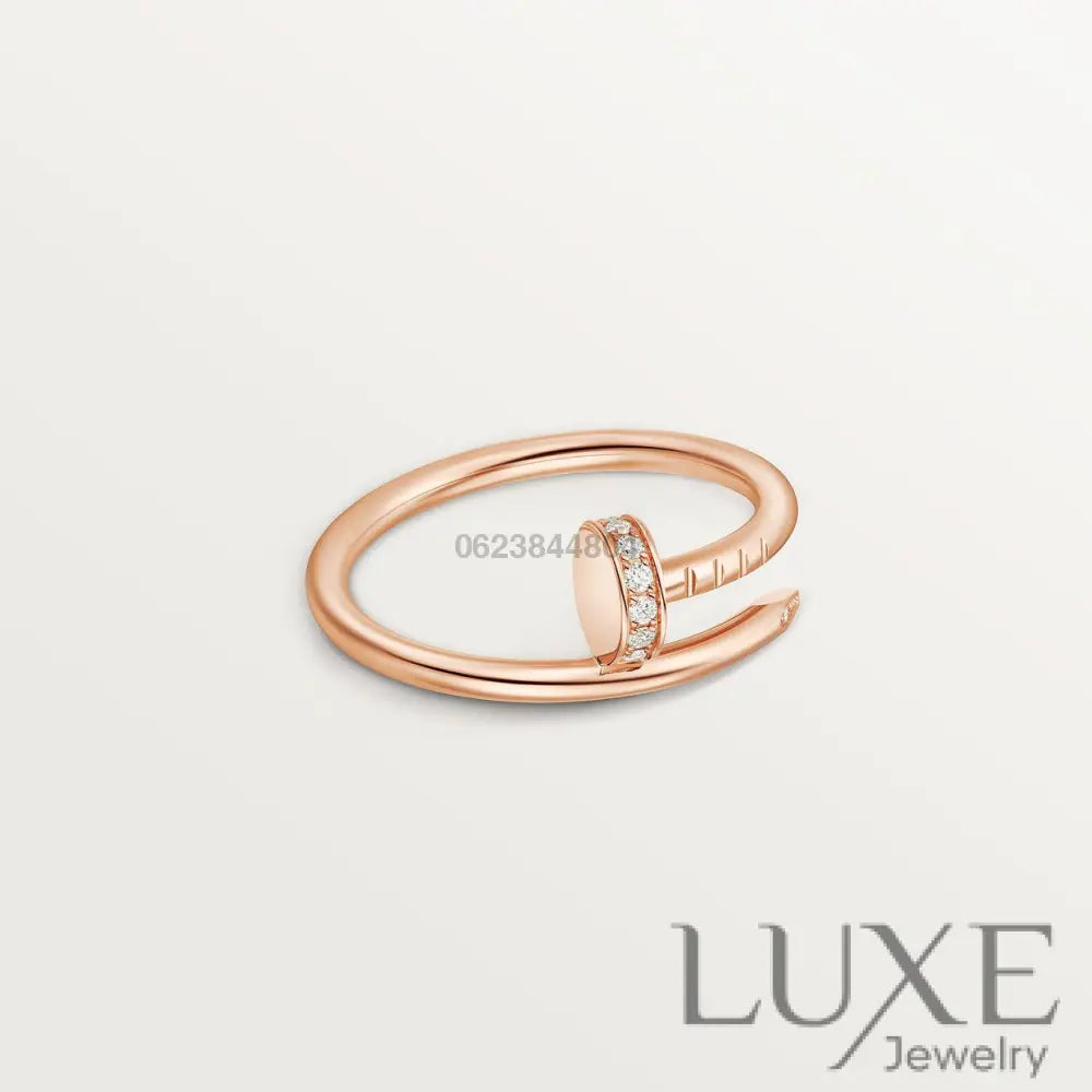 BAGUE CARTIER JUSTE UN CLOU PETIT MODÈLE DIAMANTS ROSE GOLD bague