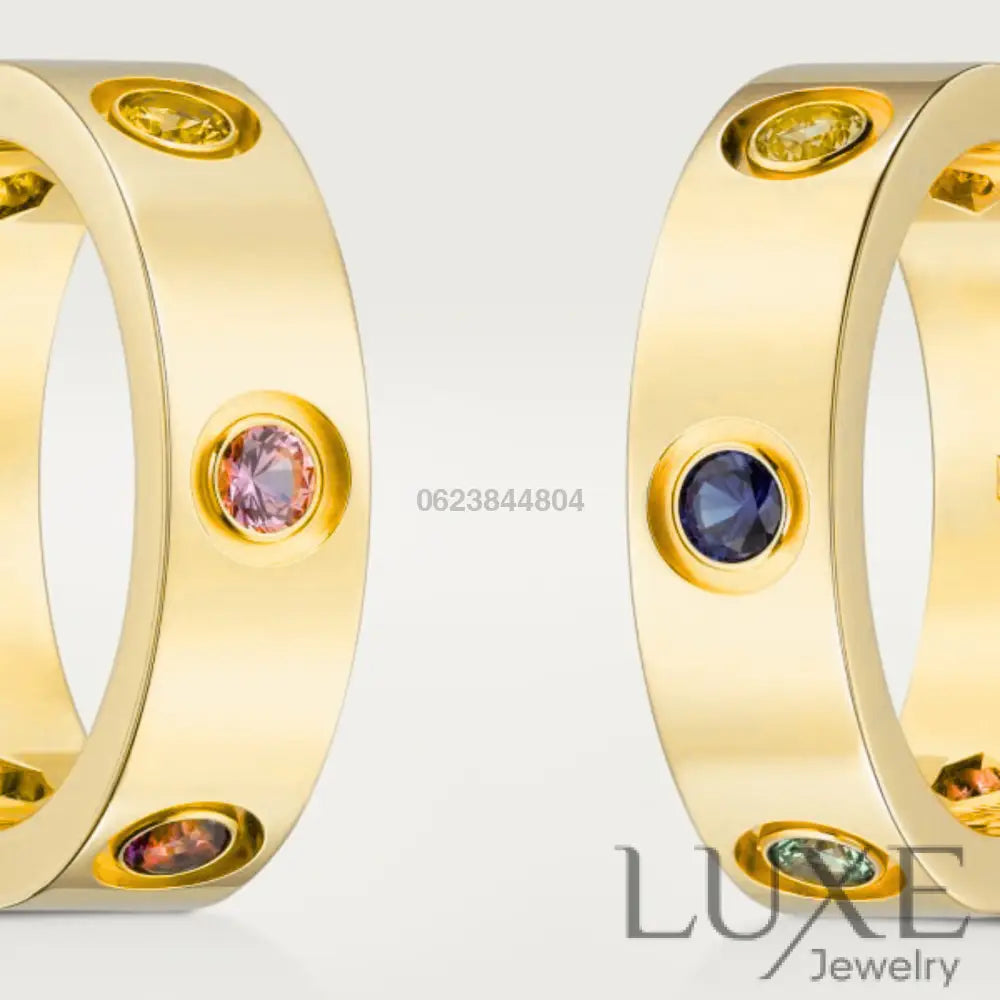 BAGUE CARTIER LOVE DIAMOND COLORS GOLD bague
