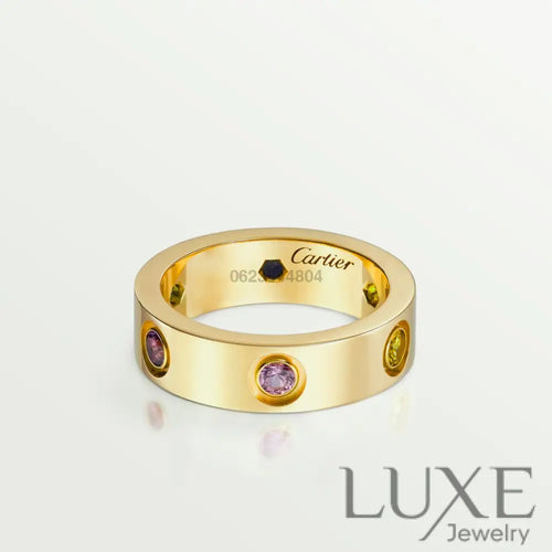 BAGUE CARTIER LOVE DIAMOND COLORS GOLD bague