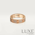 BAGUE CARTIER LOVE PAVÉE ROSE GOLD bague