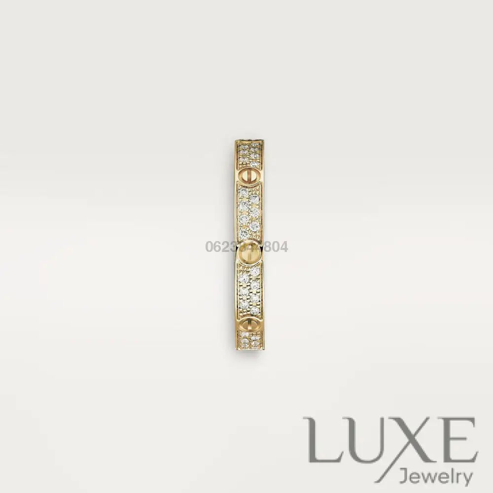 BAGUE CARTIER PETIT MODÈLE PAVÉ GOLD bague
