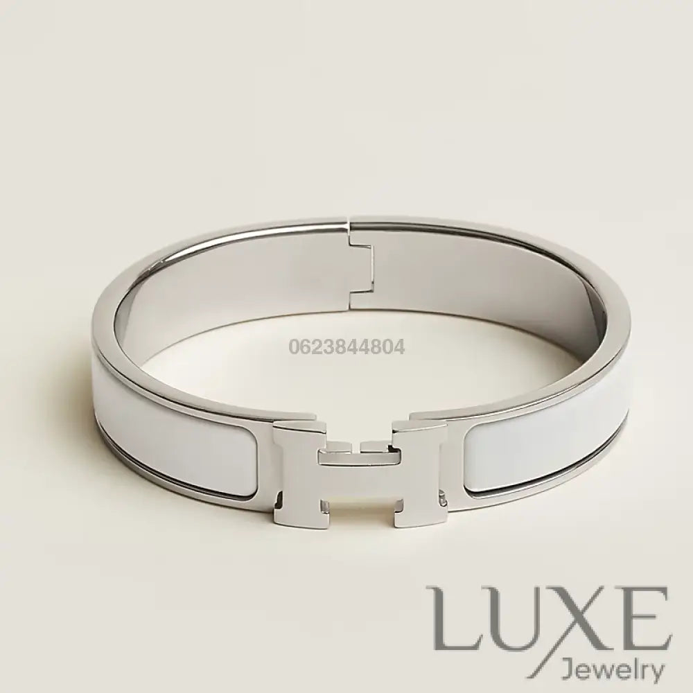 BRACELET Hermès Blanc argent Bracelet