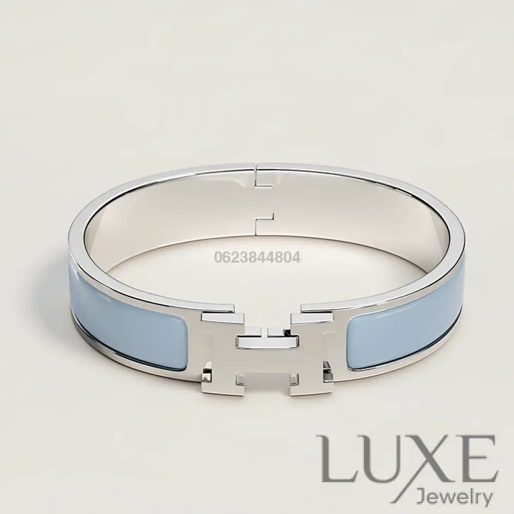 BRACELET Hermès Bleu clair argenté Bracelet
