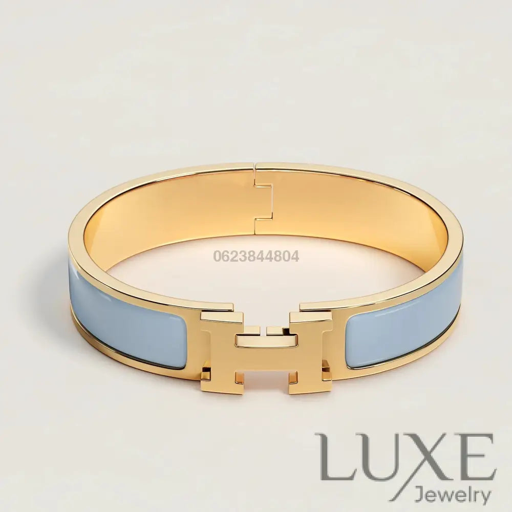 BRACELET Hermès Bleu clair or Bracelet