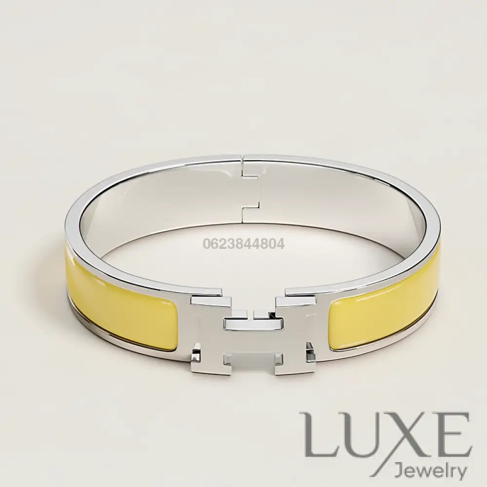 BRACELET Hermès Jaune argent Bracelet