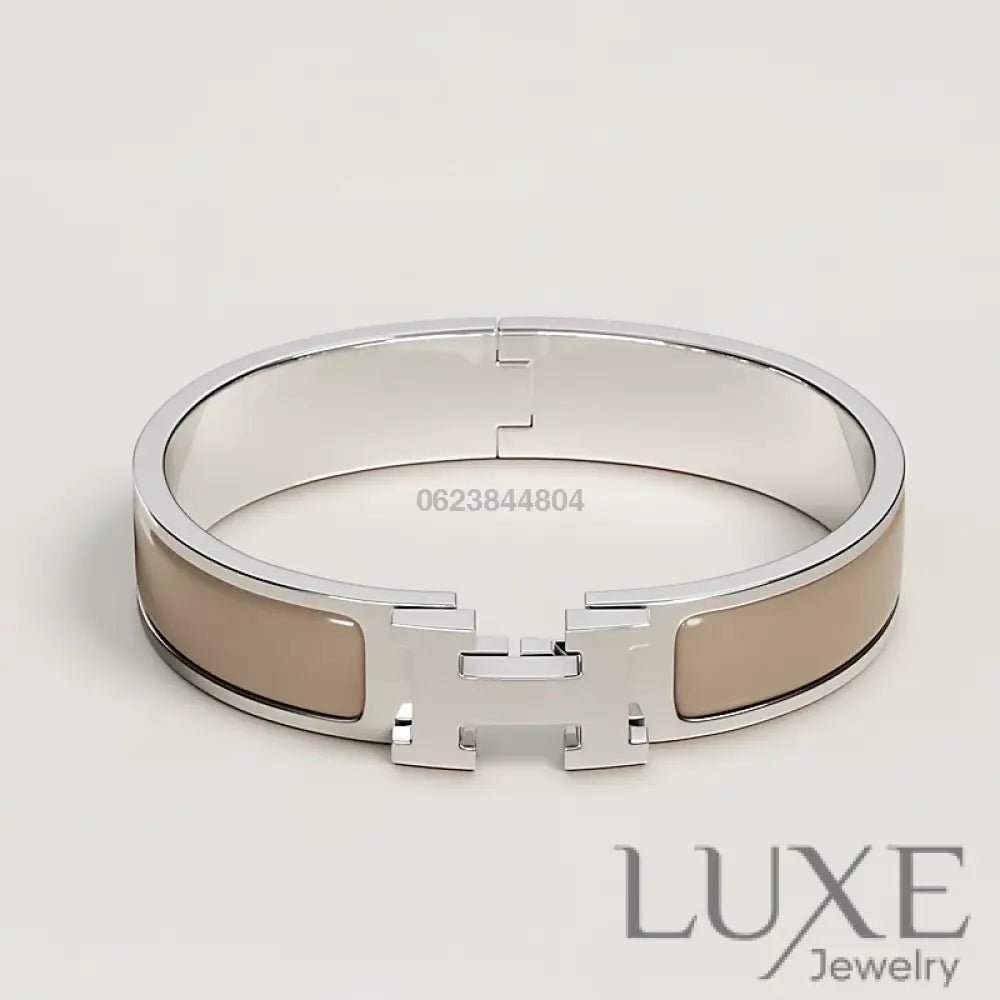 BRACELET Hermès Marron argent Bracelet