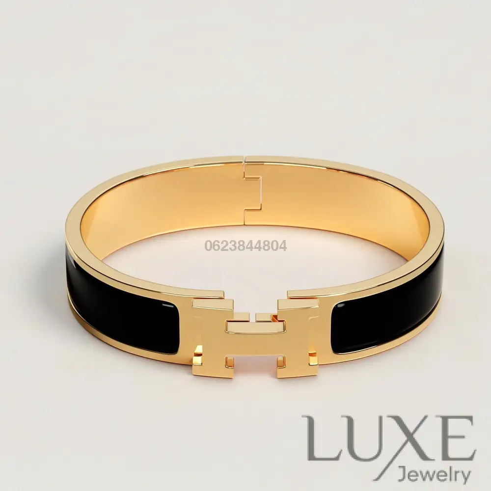 BRACELET Hermès NOIR OR Bracelet