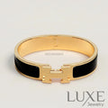 BRACELET Hermès NOIR OR Bracelet