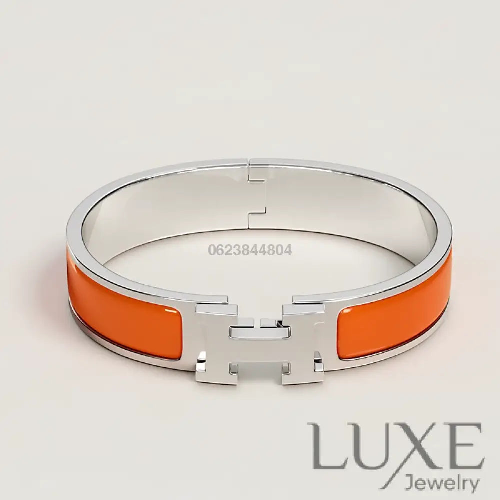 BRACELET Hermès Orange argent Bracelet