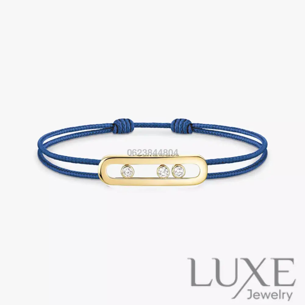 BRACELET MESSIKA CORDE BLEU MARINE GOLD Bracelet Messika