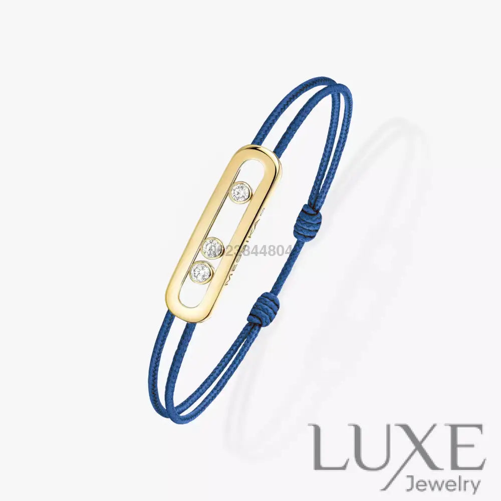 BRACELET MESSIKA CORDE BLEU MARINE GOLD Bracelet Messika