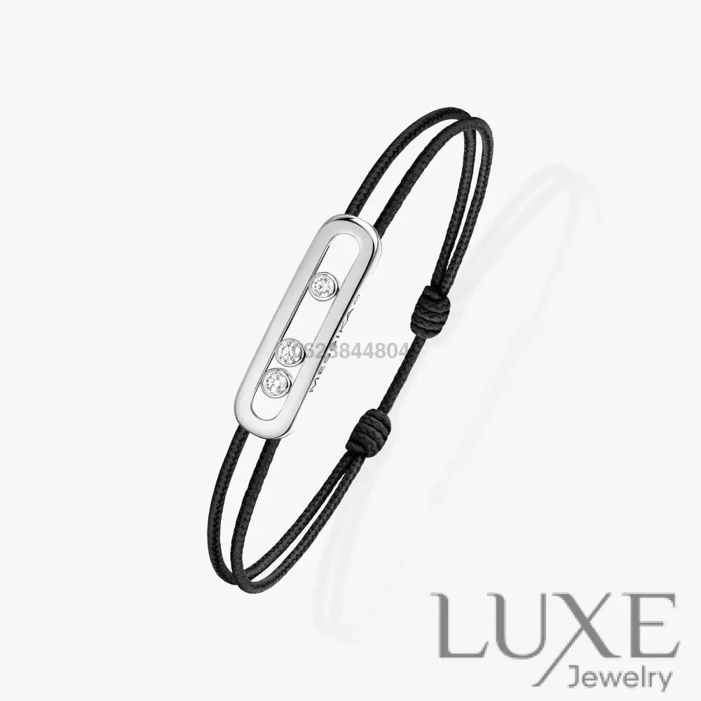 BRACELET MESSIKA CORDE NOIR WHITE GOLD Bracelet Messika