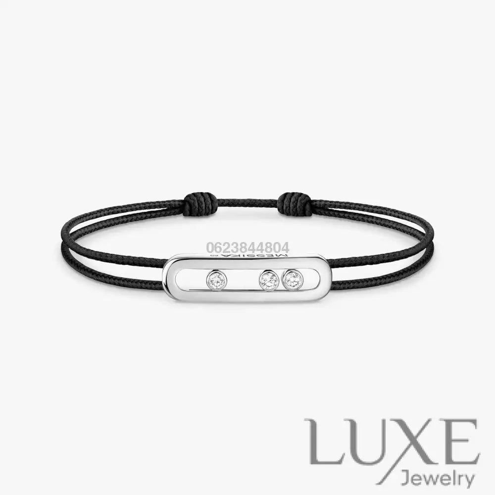 BRACELET MESSIKA CORDE NOIR WHITE GOLD Bracelet Messika