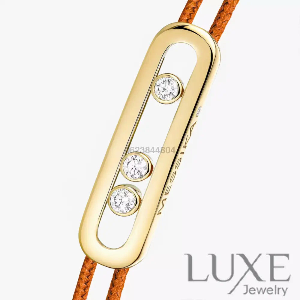 BRACELET MESSIKA CORDE ORANGE GOLD Bracelet Messika