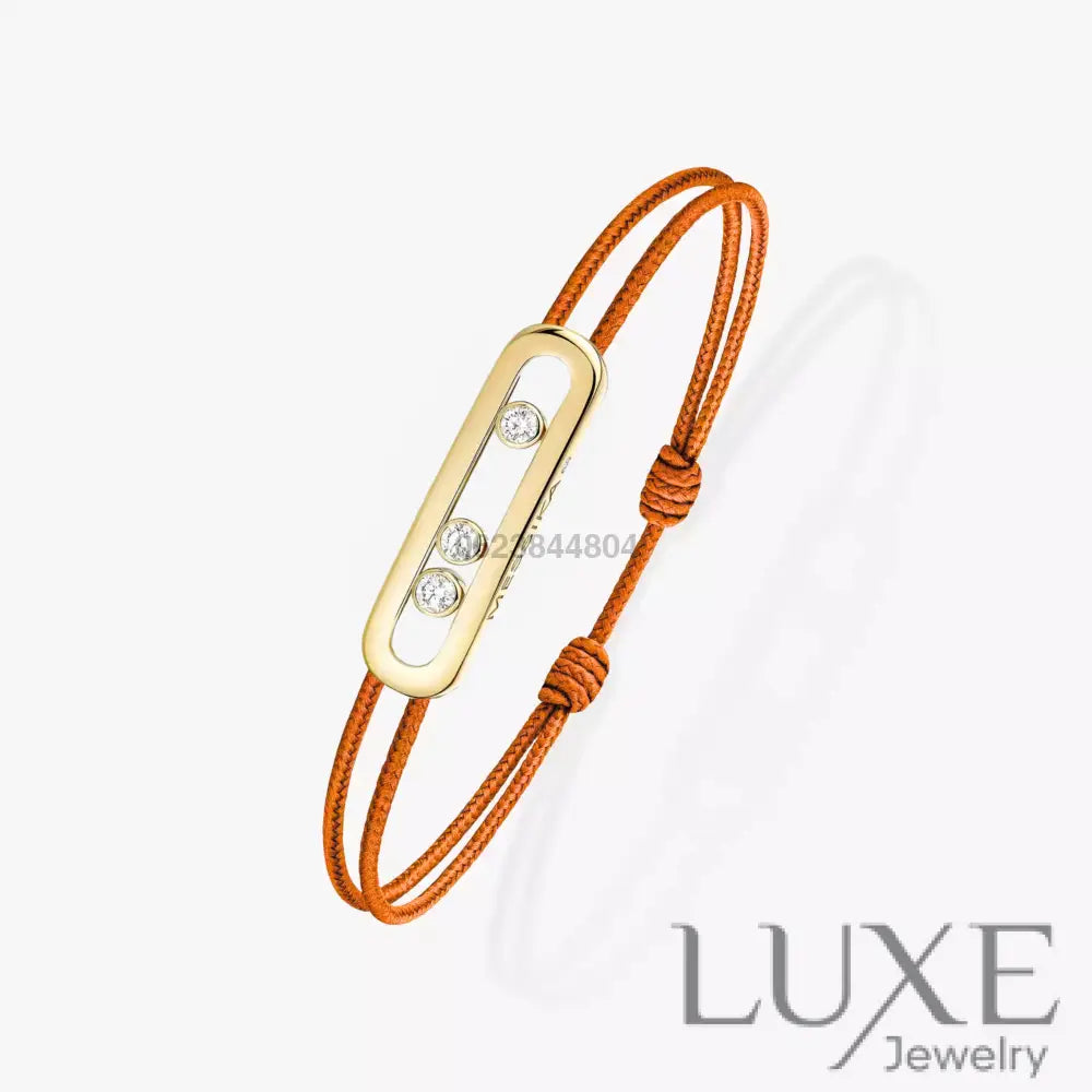 BRACELET MESSIKA CORDE ORANGE GOLD Bracelet Messika