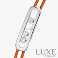 BRACELET MESSIKA CORDE ORANGE WHITE GOLD Bracelet Messika