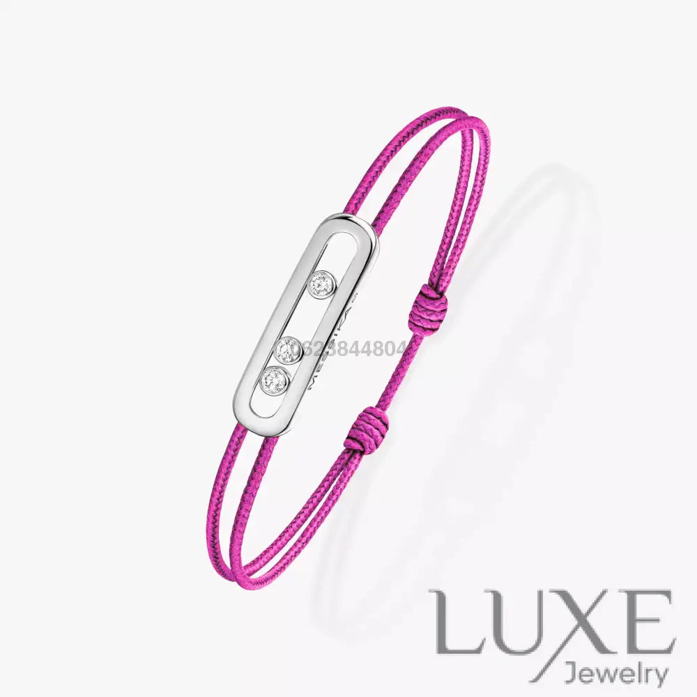 BRACELET MESSIKA CORDE ROSE WHITE GOLD Bracelet Messika