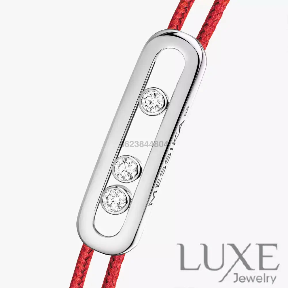 BRACELET MESSIKA CORDE ROUGE WHITE GOLD Bracelet Messika