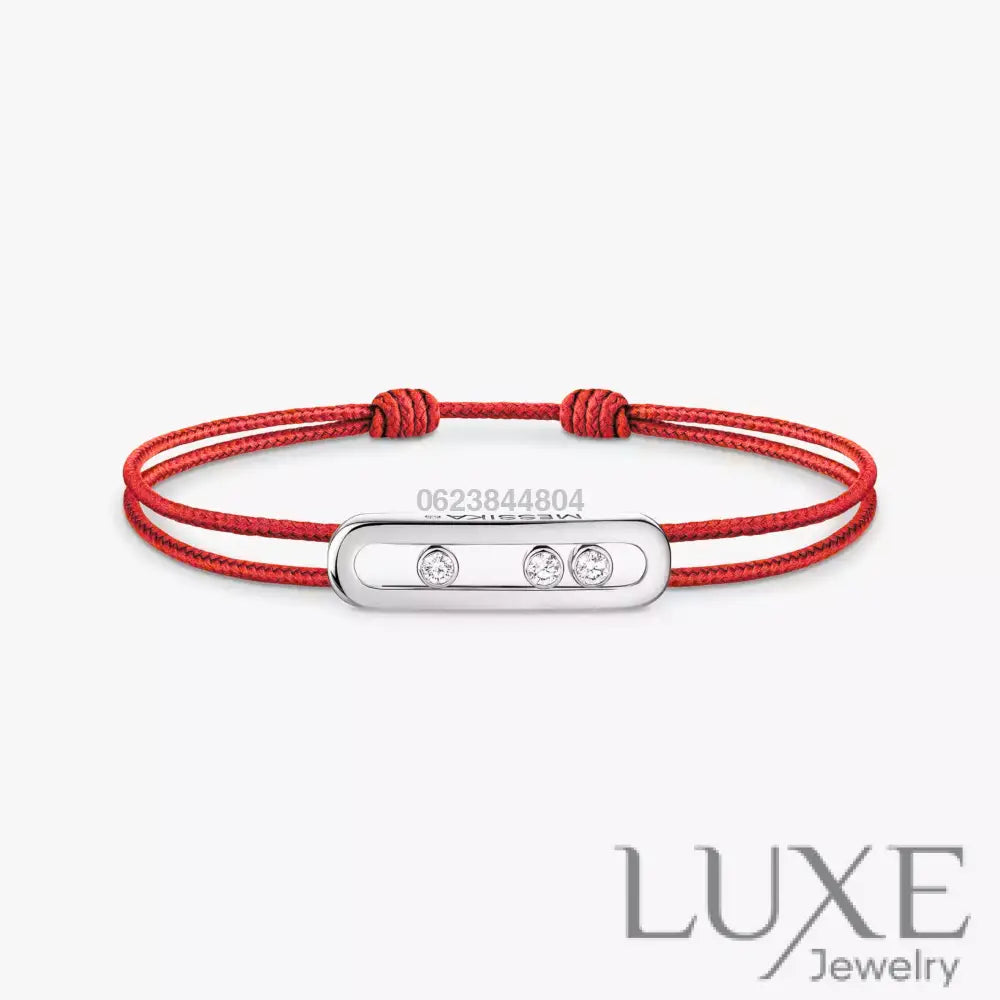 BRACELET MESSIKA CORDE ROUGE WHITE GOLD Bracelet Messika