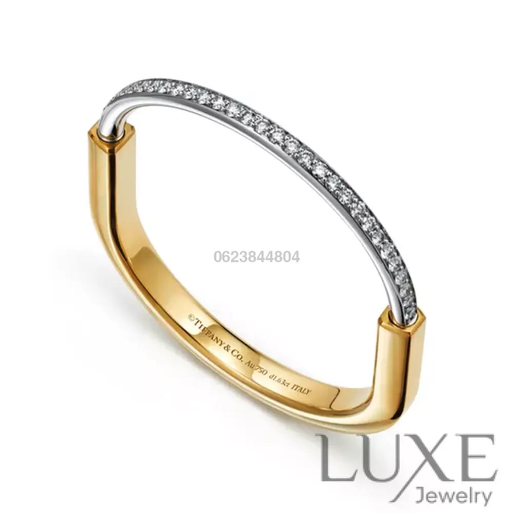 BRACELET TIFFANY & CO LOCK PERLEE GOLD
