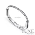 BRACELET TIFFANY & CO LOCK PERLEE WHITE GOLD