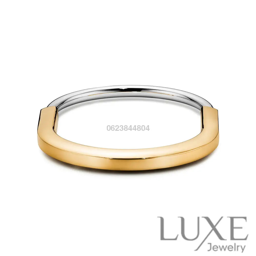 BRACELET TIFFANY & CO LOCK WHITE GOLD ET GOLD