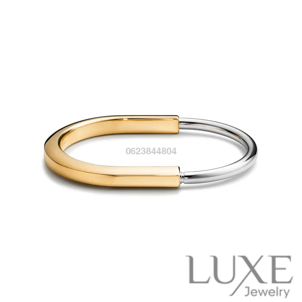 BRACELET TIFFANY & CO LOCK WHITE GOLD ET GOLD