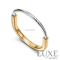 BRACELET TIFFANY & CO LOCK WHITE GOLD ET GOLD