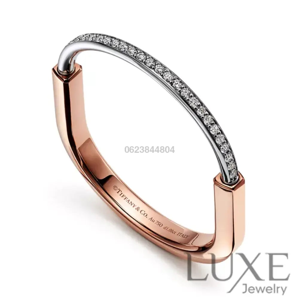 BRACELET TIFFANY & CO SMALL LINK LOCK ROSE-GOLD