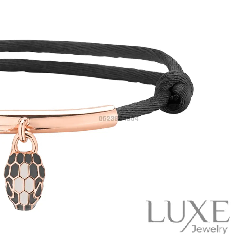 BRACELETS BVLGARI SERPENTI FOREVER CORDE NOIR ROSE GOLD Bracelet BVLGARI