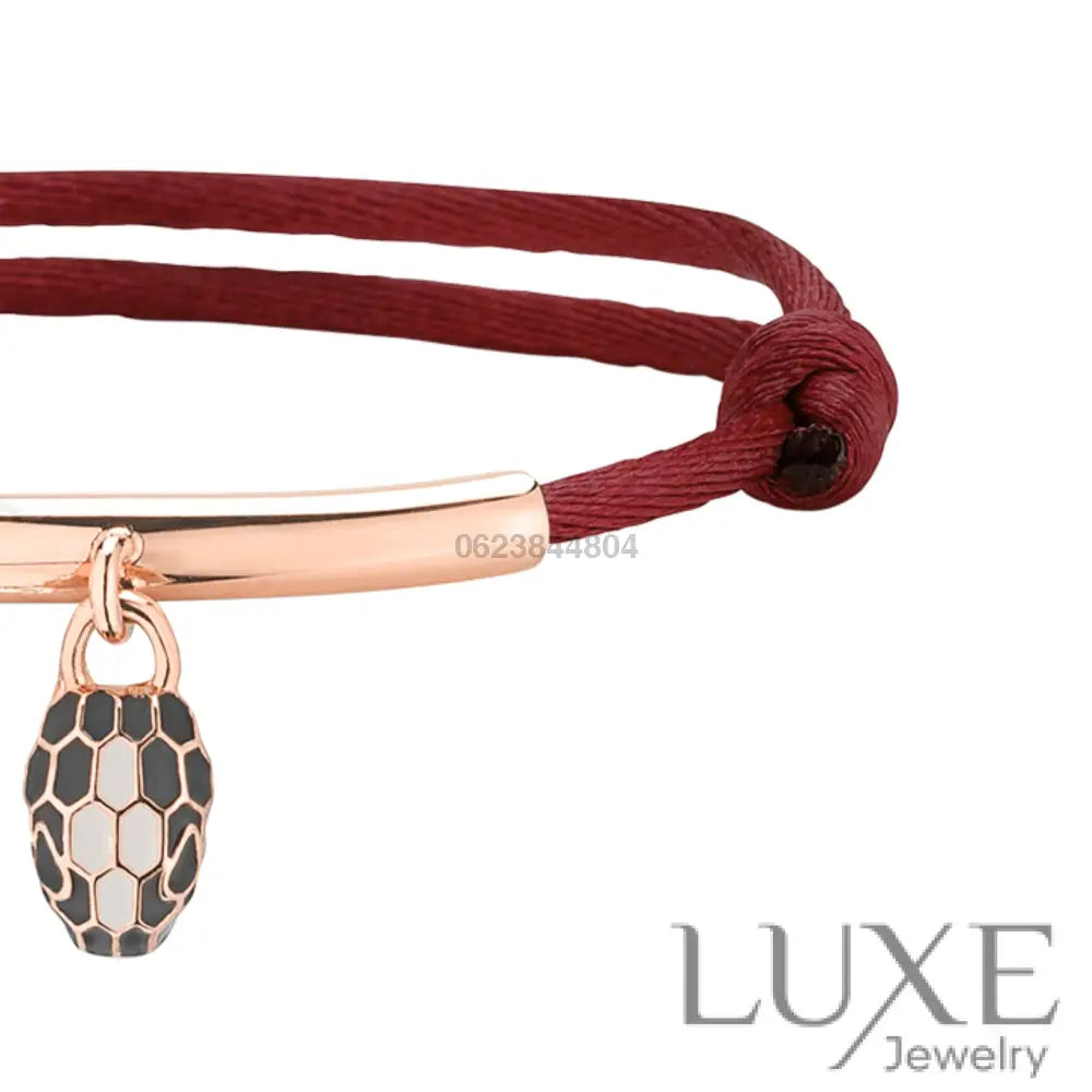 BRACELETS BVLGARI SERPENTI FOREVER CORDE ROUGE ROSE GOLD Bracelet BVLGARI