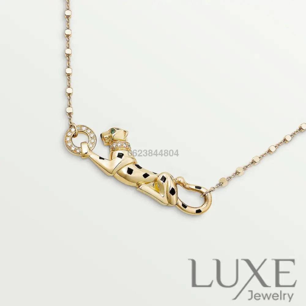 COLLIER CARTIER PANTHERE PENDENTIF AVEC STRASS-GOLD