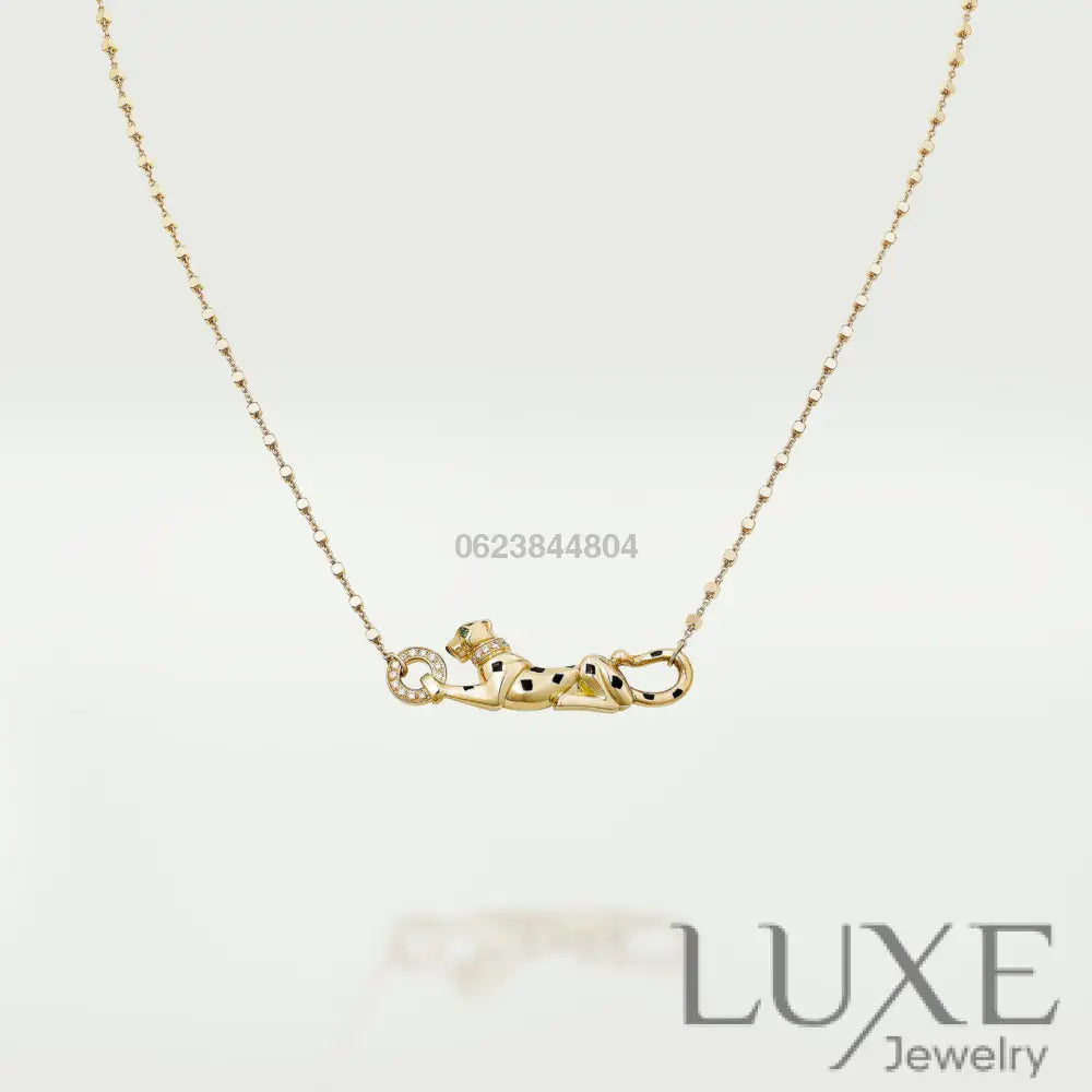 COLLIER CARTIER PANTHERE PENDENTIF AVEC STRASS-GOLD