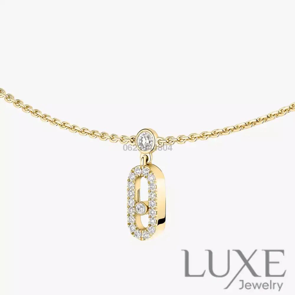 COLLIER MESSIKA CHOKER MOVE UNO PAMPILLE PAVE GOLD