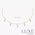 COLLIER MESSIKA CHOKER MOVE UNO PAMPILLE PAVE GOLD