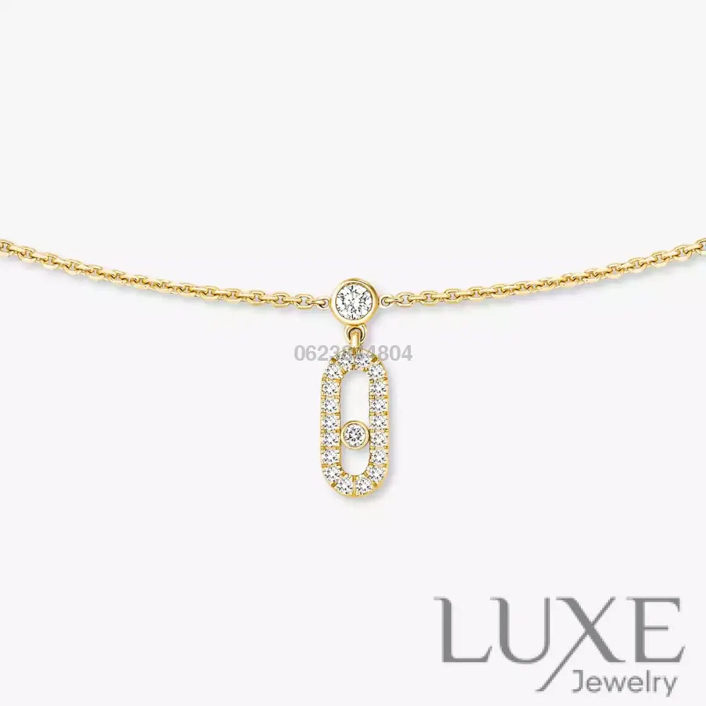 COLLIER MESSIKA CHOKER MOVE UNO PAMPILLE PAVE GOLD