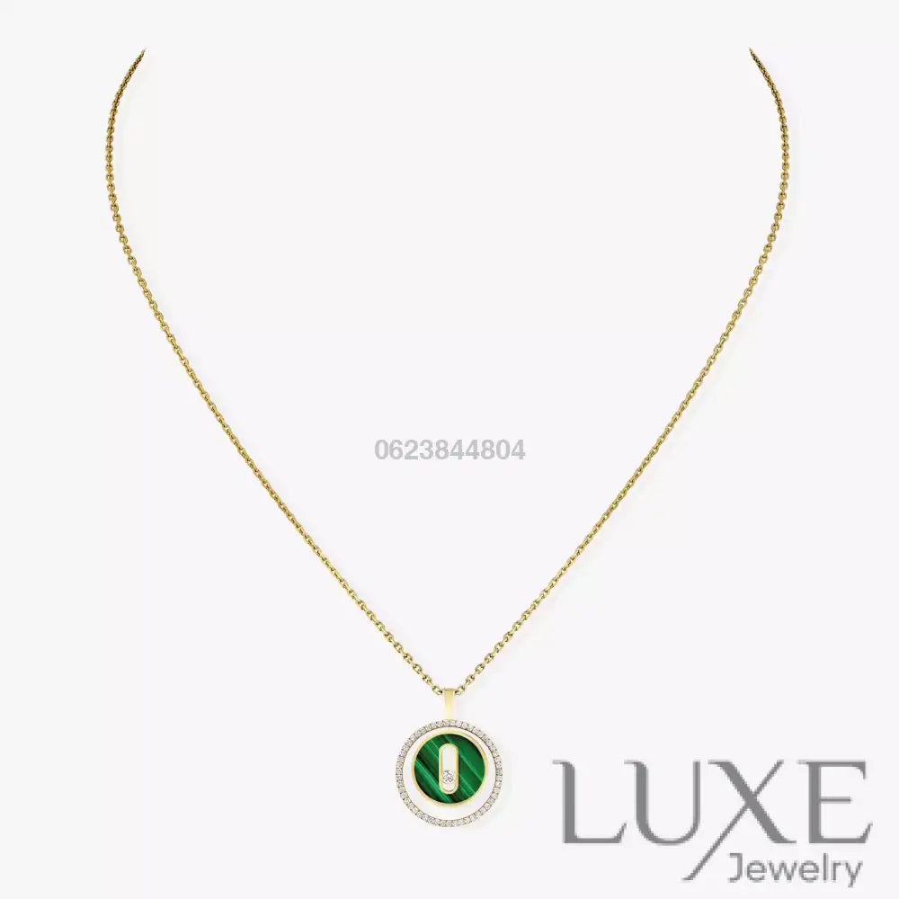 COLLIER MESSIKA LUCKY MOVE SM MALACHITE GOLD