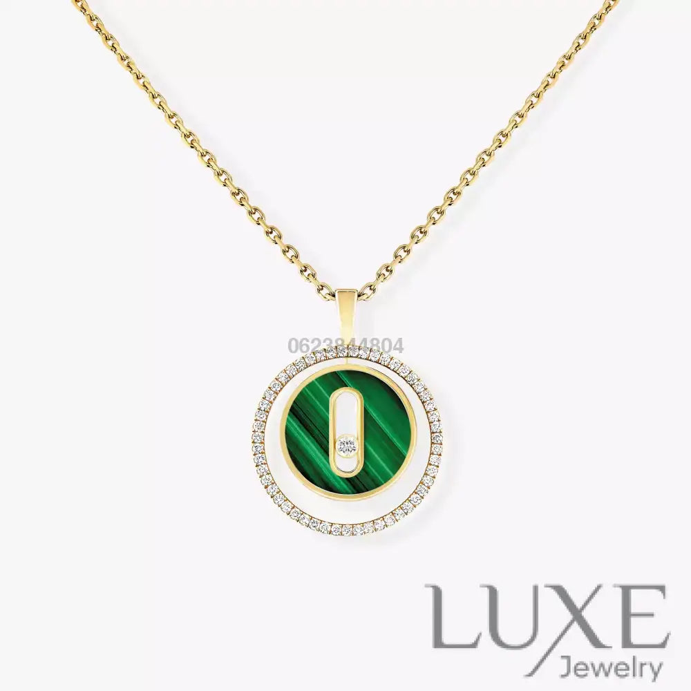 COLLIER MESSIKA LUCKY MOVE SM MALACHITE GOLD