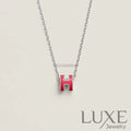 Collier Owatch ™️ H NECKLACE PINK Silver Necklaces