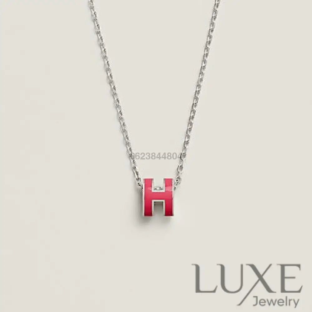 Collier Owatch ™️ H NECKLACE PINK Silver Necklaces