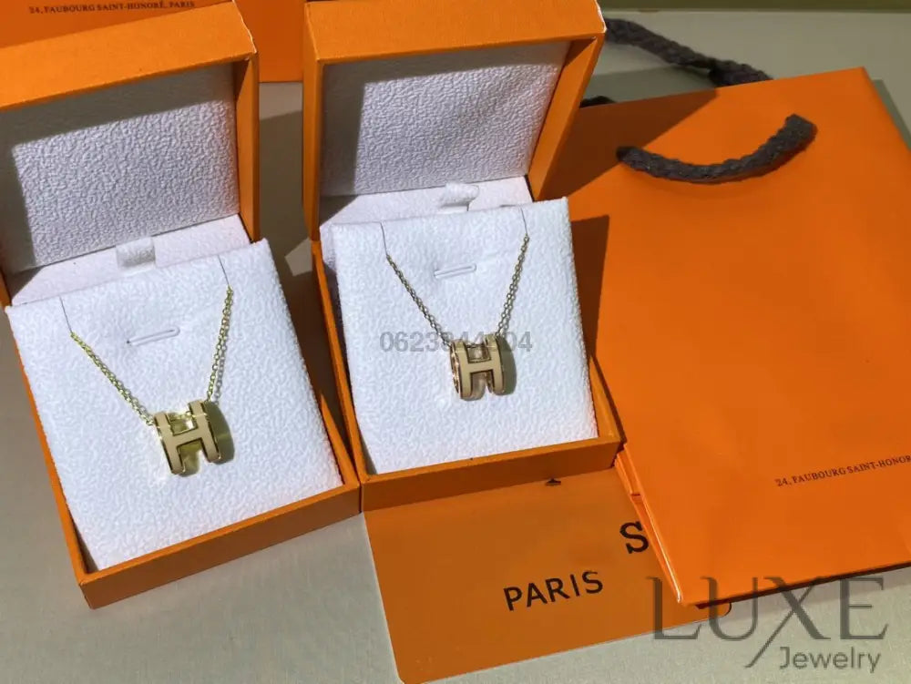 Collier Owatch ™️ HM CLIC YELLOW ENAMEL GOLD NECKLACE Necklaces