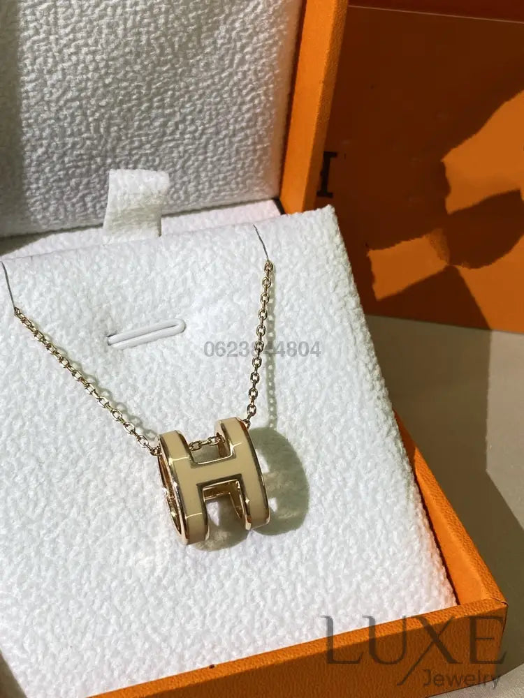 Collier Owatch ™️ HM CLIC YELLOW ENAMEL GOLD NECKLACE Gold Necklaces