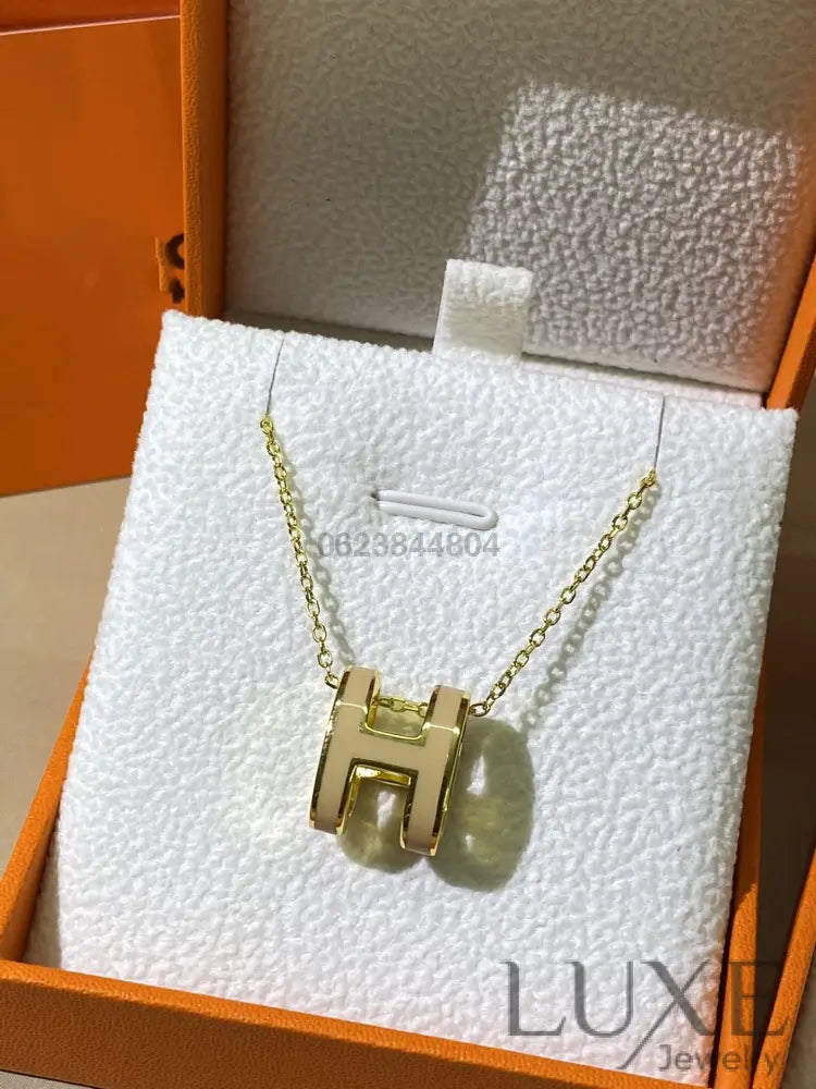 Collier Owatch ™️ HM CLIC YELLOW ENAMEL GOLD NECKLACE Necklaces