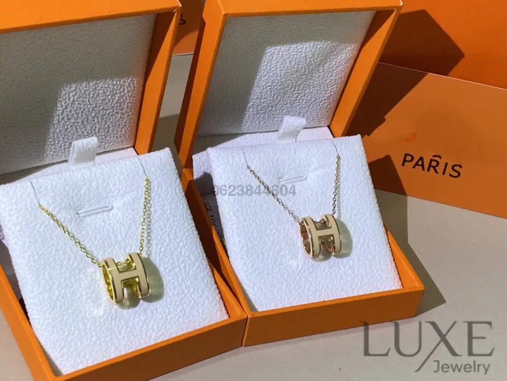 Collier Owatch ™️ HM CLIC YELLOW ENAMEL GOLD NECKLACE Necklaces