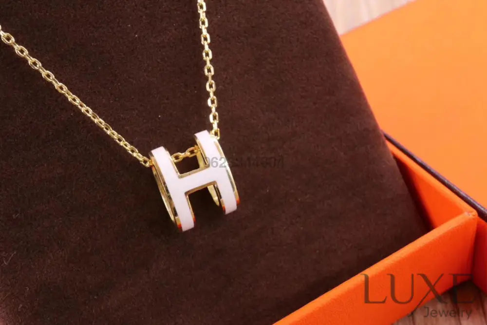 Collier Owatch ™️ HM CLIC YELLOW ENAMEL GOLD NECKLACE Necklaces